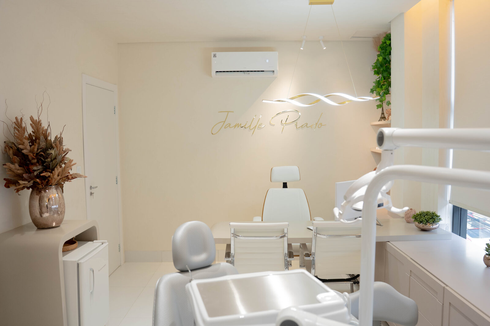 Sala de atendimento da clínica Jamille Prado